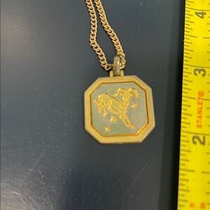Gold Zodiac Pendant Necklace